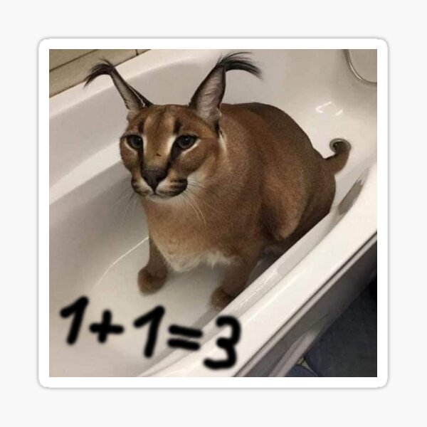 Copy of FLOPPA CAT \ CARACALS \ DA BABY | Sticker