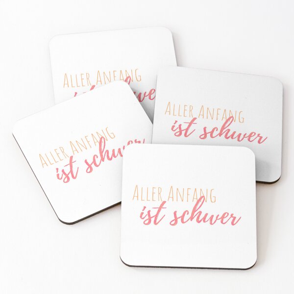 Item preview, Aller Anfang ist schwer, All beginnings are hard - German Saying designed and sold by TheMajesticGoat.
