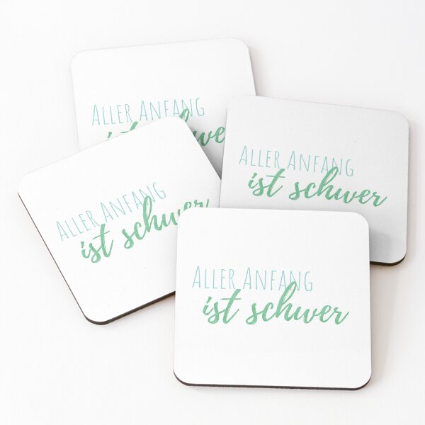 Item preview, Aller Anfang ist schwer, All beginnings are hard - German Saying designed and sold by TheMajesticGoat.