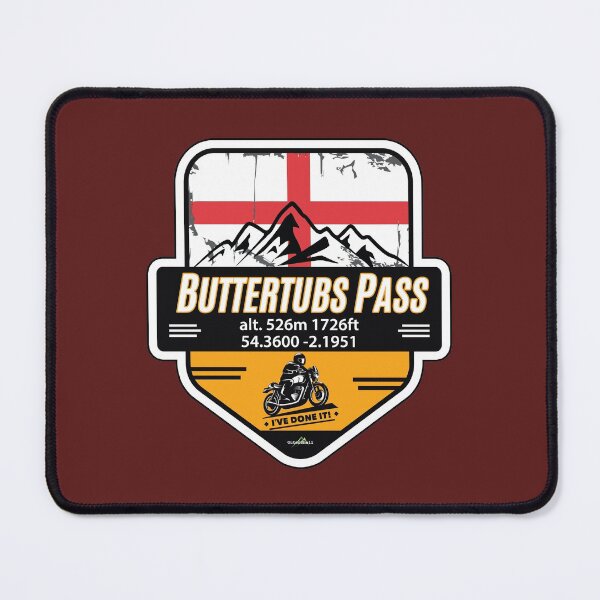 Item preview, Buttertubs Pass England Yorkshire Sticker T-Shirt Motorcycle I've Done It! designed and sold by OuterShellUK.