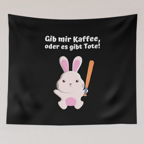 Item preview, Coffee or you die - bunny Funny morning grouch caffeine junkie designed and sold by Garaunt - The bavarian brute.