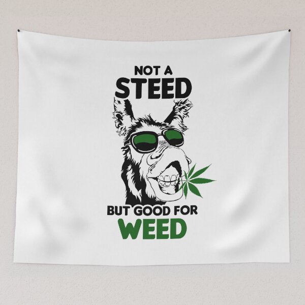 Item preview, Steed Weed Donkey Cannabis Mule Doobie Marijuana Ganja designed and sold by TheAplus.
