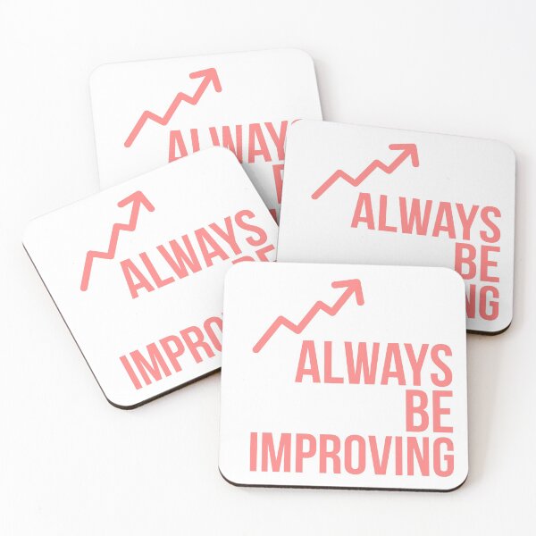 Item preview, Always be improving - Motivational Design designed and sold by Psych-odyssey.