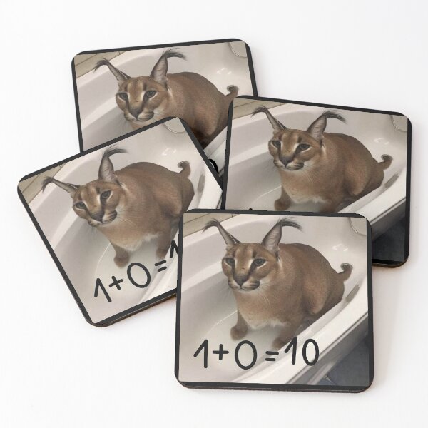 Item preview, FLOPPA CAT \ CARACALS / GOOD AT MATH designed and sold by Mad-Boy.