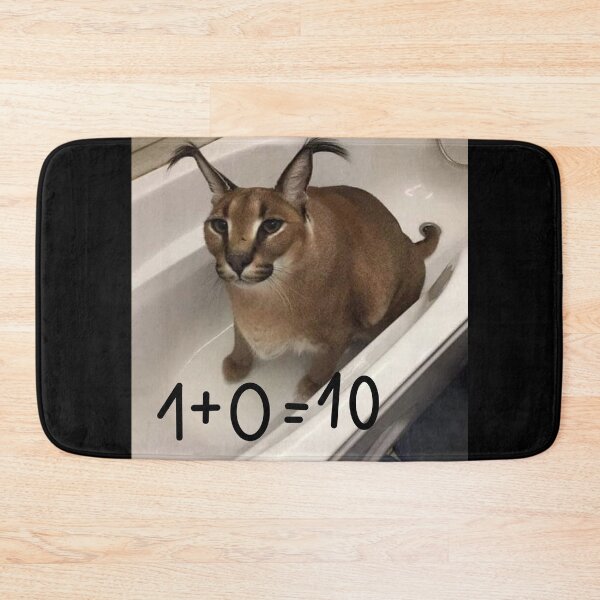 Item preview, FLOPPA CAT \ CARACALS / GOOD AT MATH designed and sold by Mad-Boy.