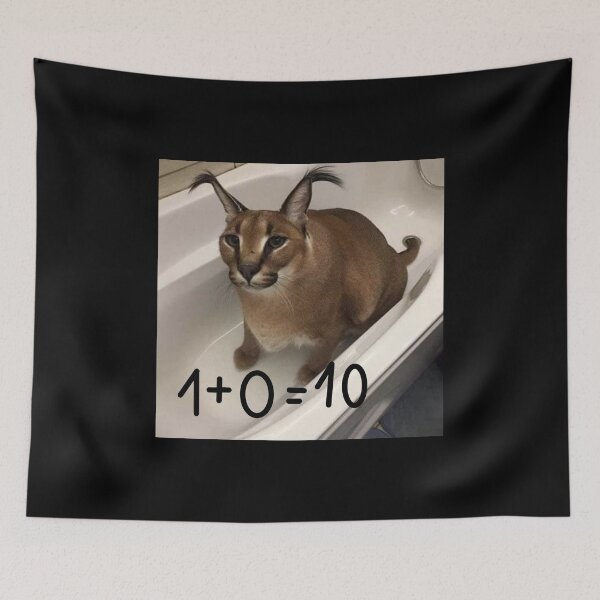 Item preview, FLOPPA CAT \ CARACALS / GOOD AT MATH designed and sold by Mad-Boy.
