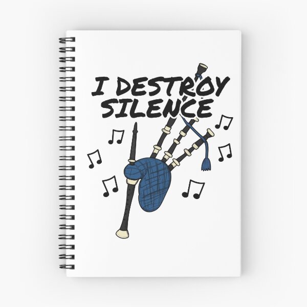 Item preview, I Destroy Silence Bagpipes Musician Funny designed and sold by doodlerob.