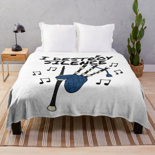 Item preview, I Destroy Silence Bagpipes Musician Funny designed and sold by doodlerob.
