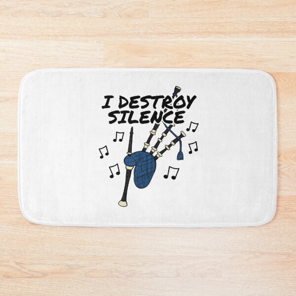Item preview, I Destroy Silence Bagpipes Musician Funny designed and sold by doodlerob.
