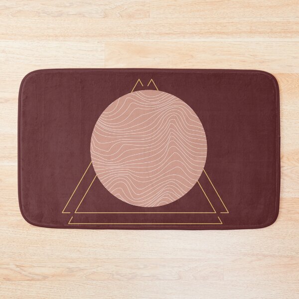 Item preview, Geometric minimalistic pattern of waves designed and sold by Tushkae.