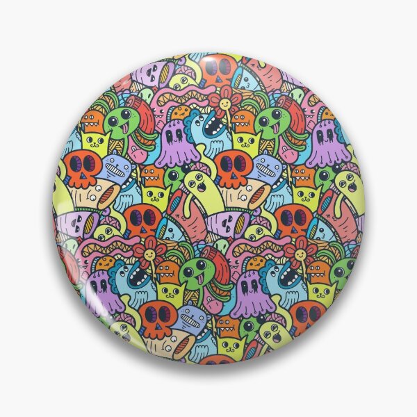 Item preview, Cute Kawaii Monster Doodle Pattern designed and sold by ardasen.
