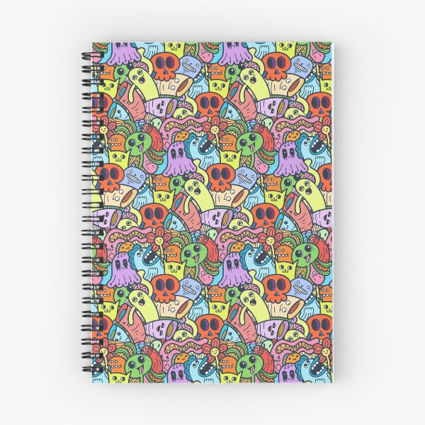 Item preview, Cute Kawaii Monster Doodle Pattern designed and sold by ardasen.