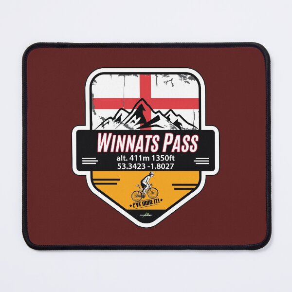 Item preview, Winnats Pass England Yorkshire Sticker T-Shirt cycle I've Done It! designed and sold by OuterShellUK.