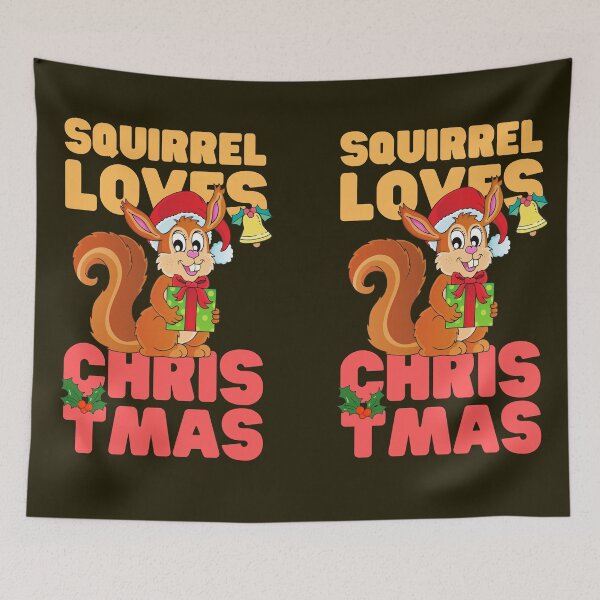 Item preview, Squirrel Loves CHRISTMAS designed and sold by Keep Smiling.
