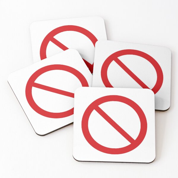 Item preview, NO Symbol. DO NOT Icon. Prohibition Sign. (Red on White) designed and sold by STUDIO-72.