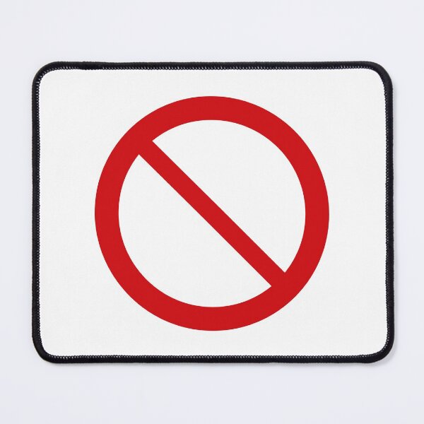 Item preview, NO Symbol. DO NOT Icon. Prohibition Sign. (Red on White) designed and sold by STUDIO-72.