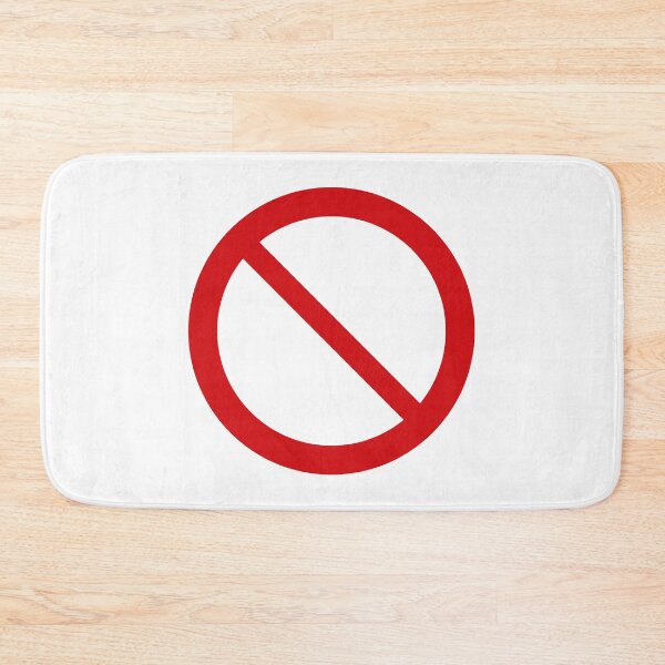 Item preview, NO Symbol. DO NOT Icon. Prohibition Sign. (Red on White) designed and sold by STUDIO-72.