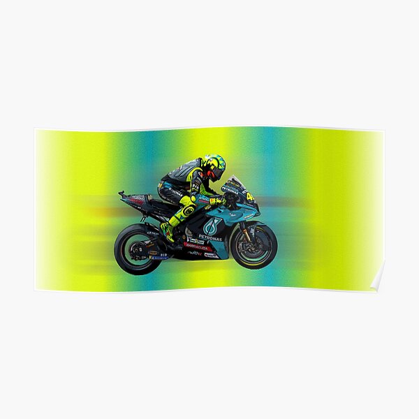 Valentino Rossi Drapeau Bannière 25" nouvelles MotoGP pilote de course tissu poster 