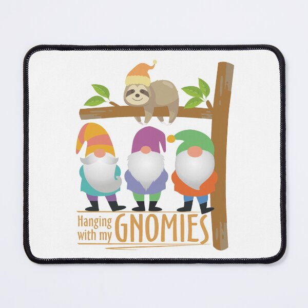 Item preview, Hanging With My Gnomies, Cute Sloth & Gnomes designed and sold by pixelspantry.