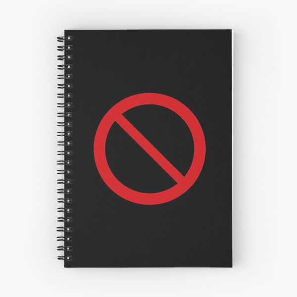 Item preview, NO Symbol. DO NOT Icon. Prohibition Sign. (Red on Black) designed and sold by STUDIO-72.
