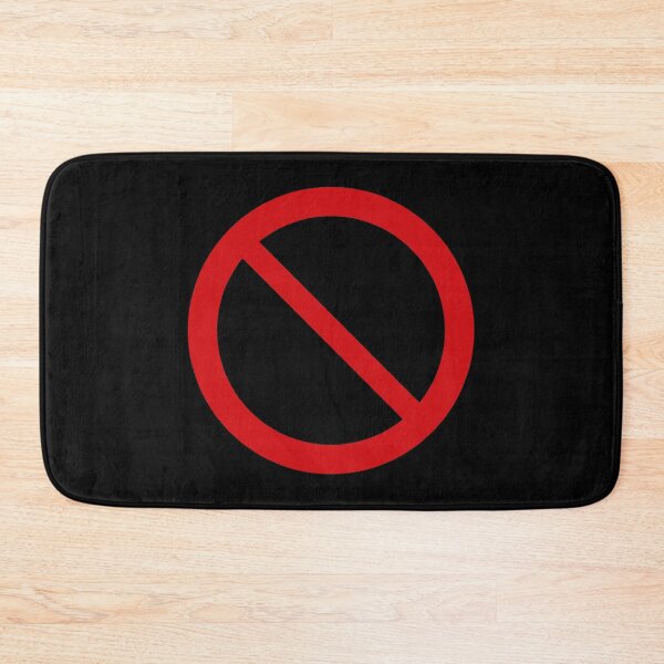 Item preview, NO Symbol. DO NOT Icon. Prohibition Sign. (Red on Black) designed and sold by STUDIO-72.