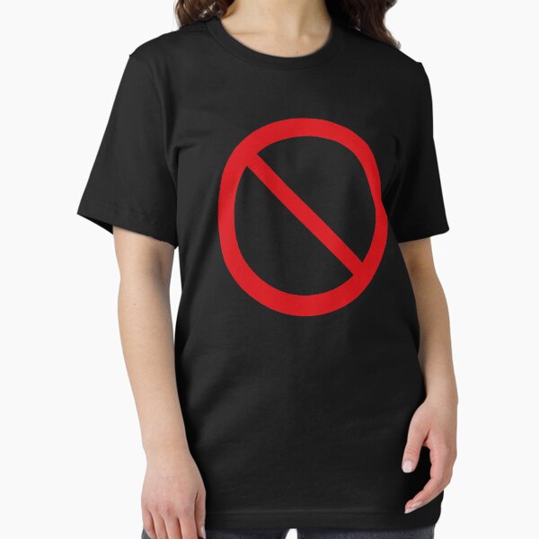 Item preview, NO Symbol. DO NOT Icon. Prohibition Sign. (Red on Black) designed and sold by STUDIO-72.