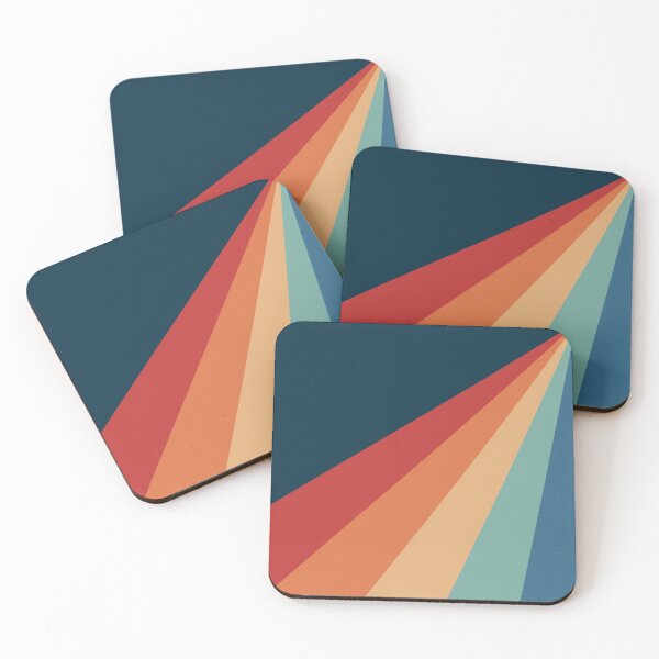 Item preview, Colorful diagonal retro stripes designed and sold by BattaAnastasia.