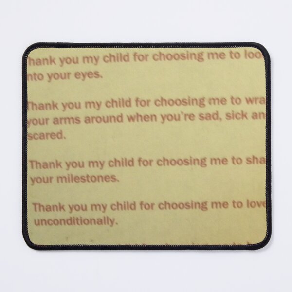 Item preview, Thank You My Child Poem designed and sold by joelle1724.
