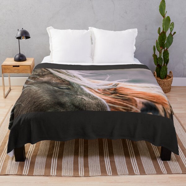 Item preview, Windy Icelandic horses mane flowing designed and sold by BerryvineImage.