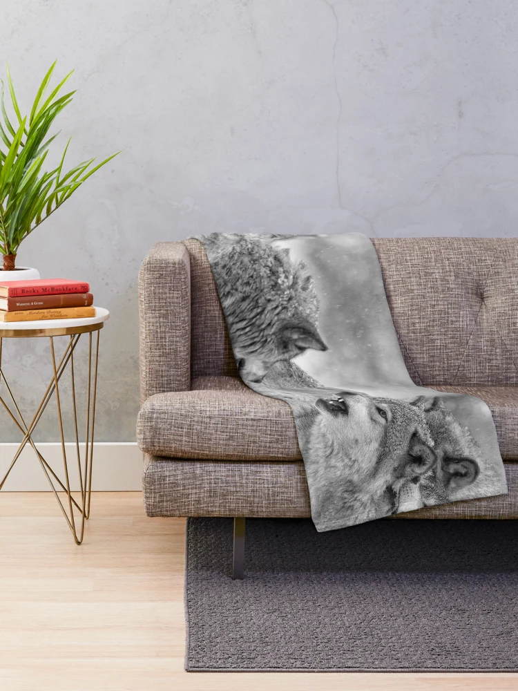 Thumbnail 2 of 6, Throw Blanket, Timber Wolves designed and sold by WolvesOnly.