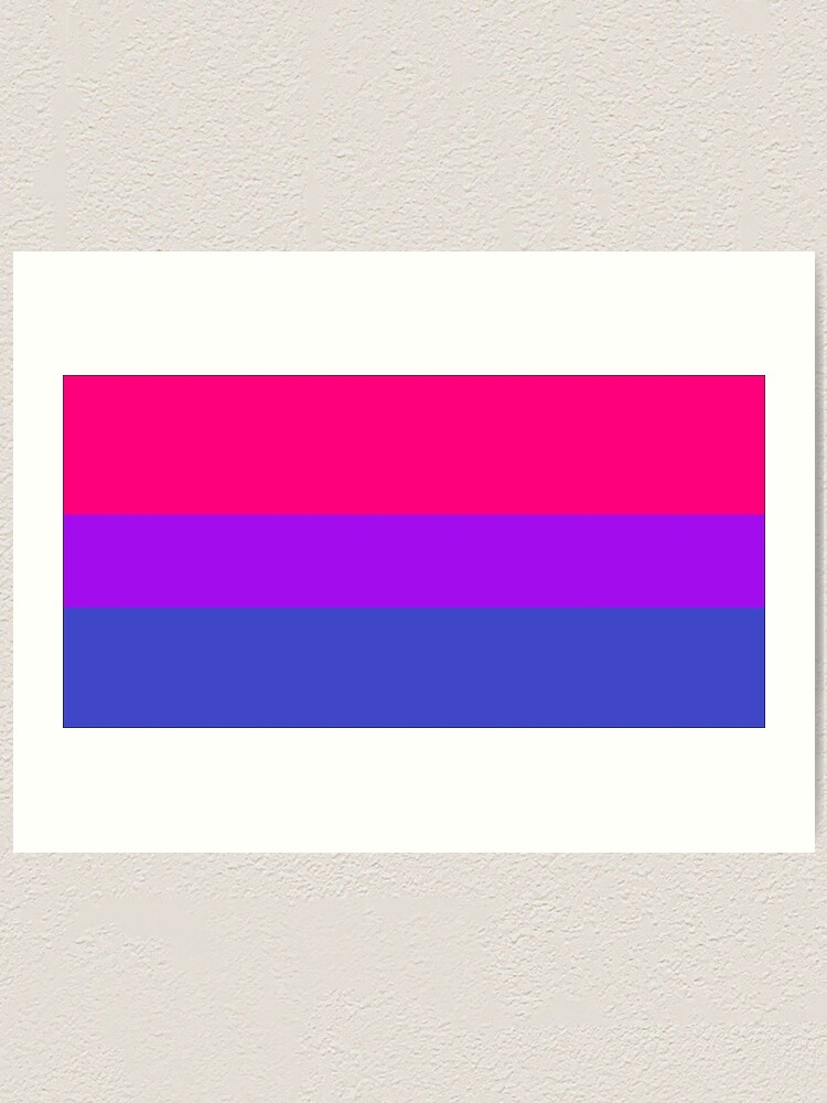 Bisexual Pride Collection Bisexual Flag Art Print For Sale By M4rg1 Redbubble 