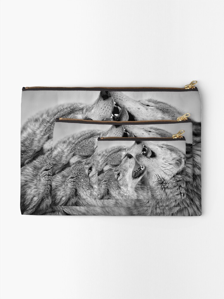 Thumbnail 2 of 4, Zipper Pouch, Timber Wolves designed and sold by WolvesOnly.