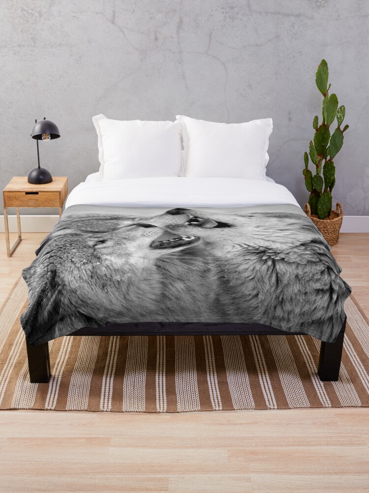 Thumbnail 1 of 6, Throw Blanket, Timber Wolves designed and sold by WolvesOnly.