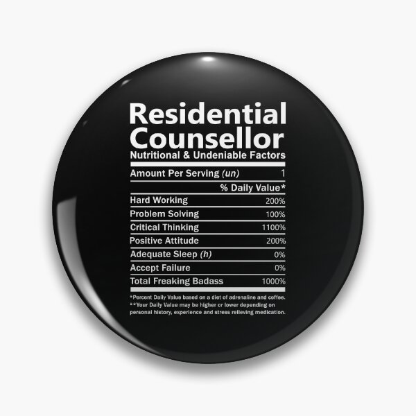 Item preview, Residential Counsellor T Shirt - Nutritional and Undeniable Factors Gift Item Tee designed and sold by oslandefren.