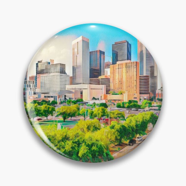 Item preview, Houston Skyline, Texas designed and sold by Sofia-Draws.