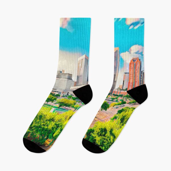 Item preview, Houston Skyline, Texas designed and sold by Sofia-Draws.