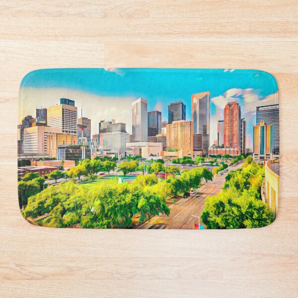 Item preview, Houston Skyline, Texas designed and sold by Sofia-Draws.
