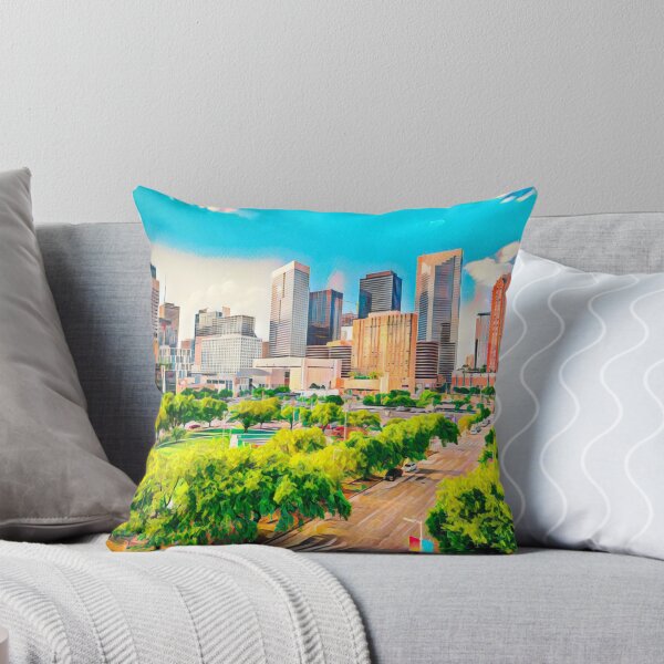 Item preview, Houston Skyline, Texas designed and sold by Sofia-Draws.