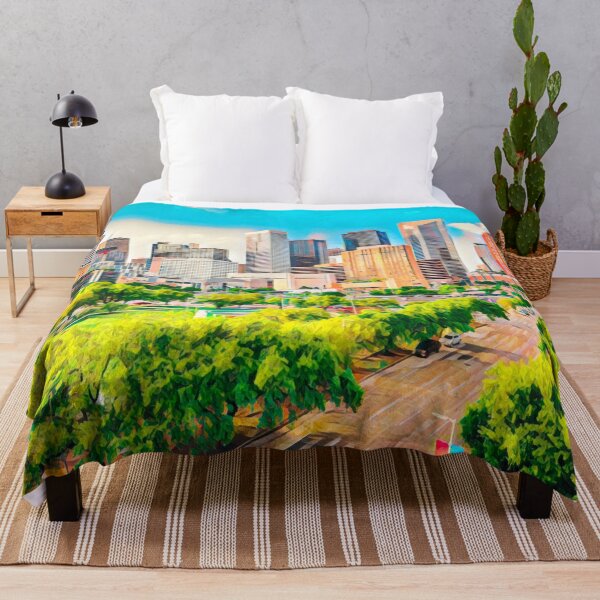 Item preview, Houston Skyline, Texas designed and sold by Sofia-Draws.