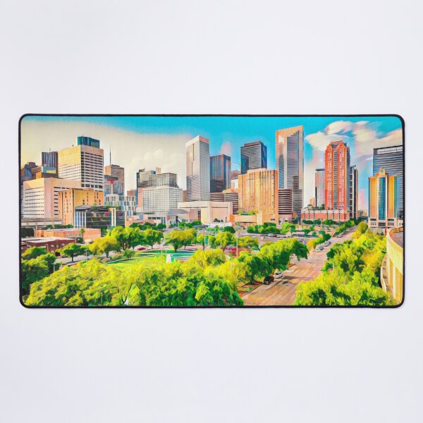 Item preview, Houston Skyline, Texas designed and sold by Sofia-Draws.