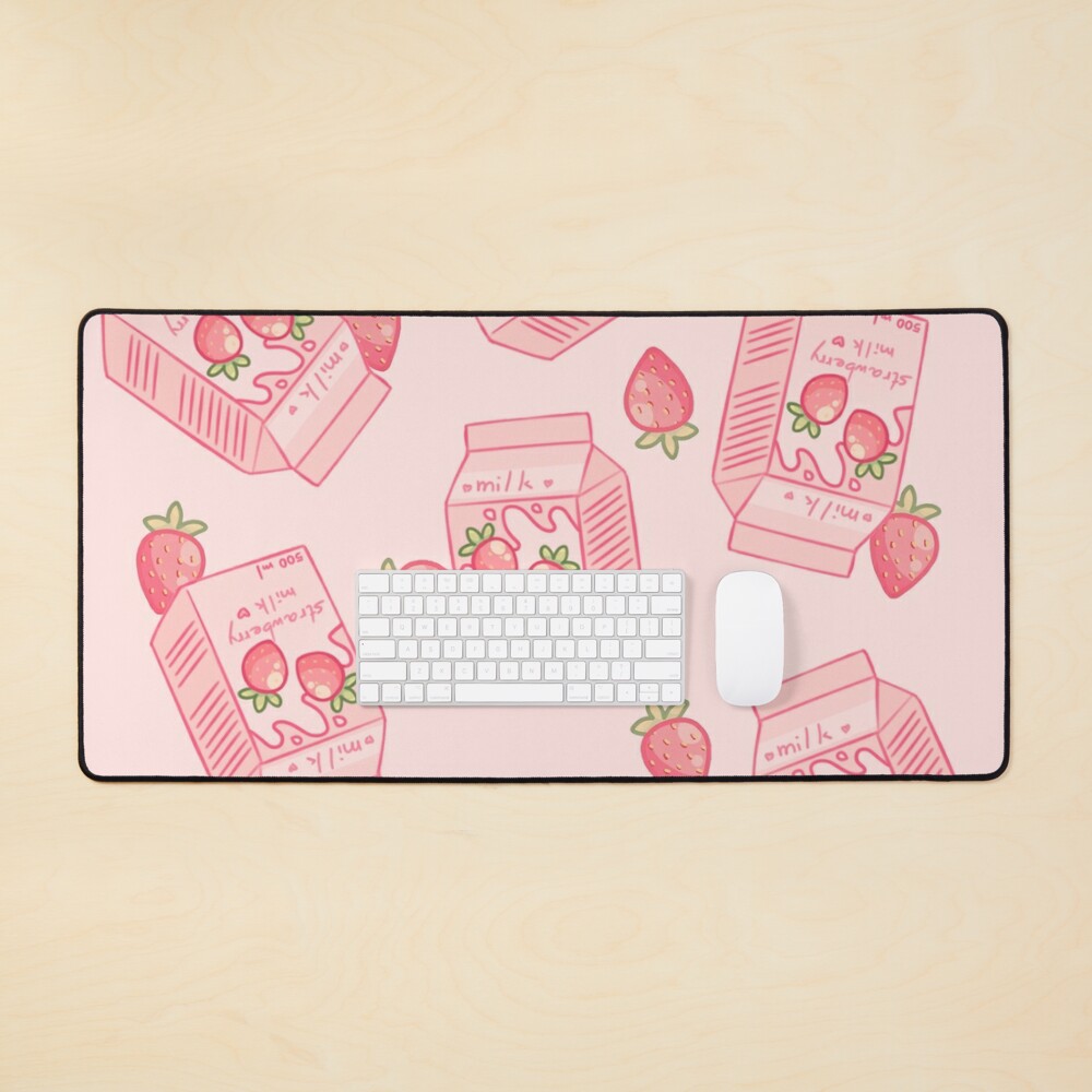 strawberry milk mouse pad