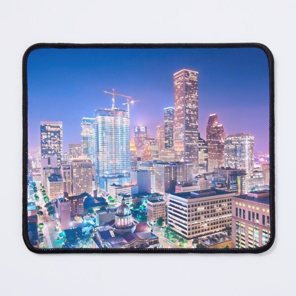 Item preview, Houston Skyline at Night designed and sold by Sofia-Draws.