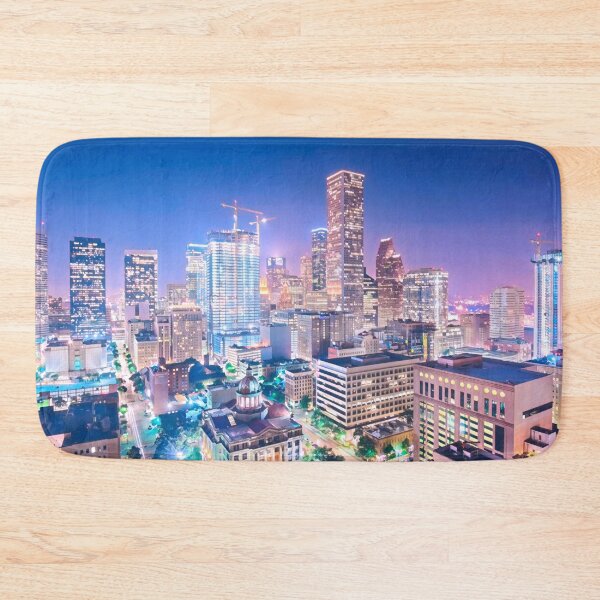 Item preview, Houston Skyline at Night designed and sold by Sofia-Draws.
