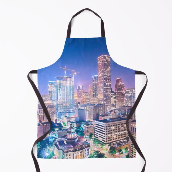 Item preview, Houston Skyline at Night designed and sold by Sofia-Draws.