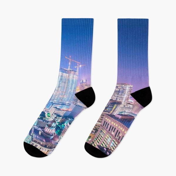 Item preview, Houston Skyline at Night designed and sold by Sofia-Draws.