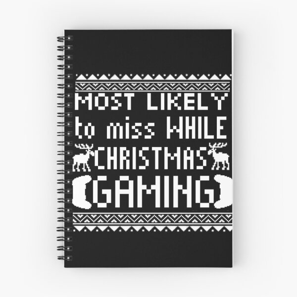 Item preview, most likely to miss christmas while gaming designed and sold by StoreRahhal.