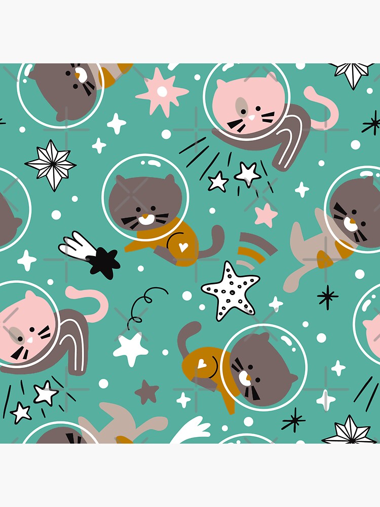 "Space cats" Sticker for Sale by BoYusya Redbubble