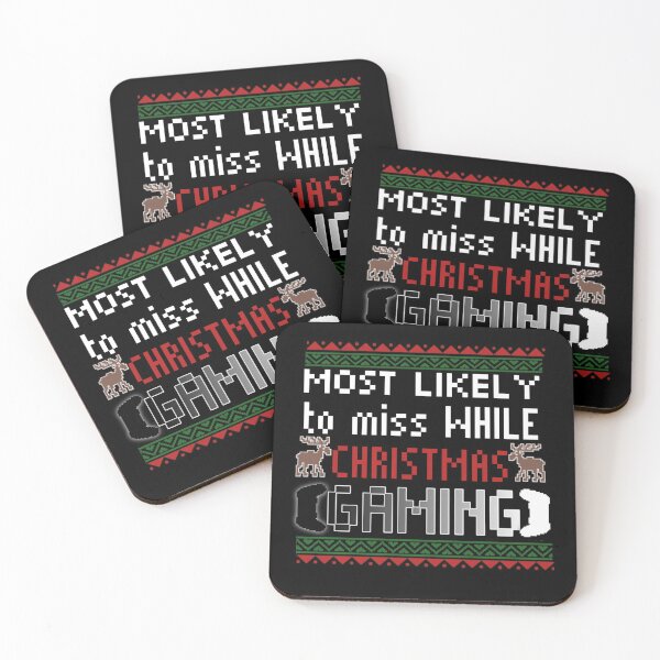 Item preview, most likely to miss christmas while gaming designed and sold by StoreRahhal.