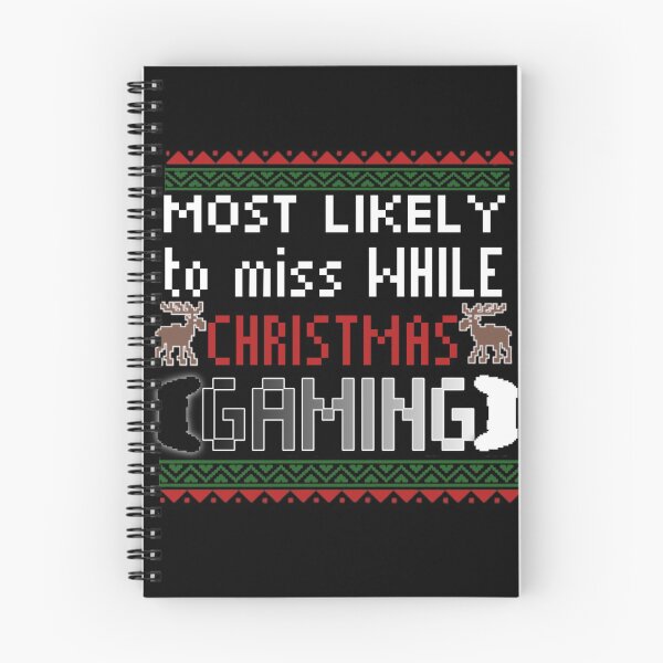 Item preview, most likely to miss christmas while gaming designed and sold by StoreRahhal.