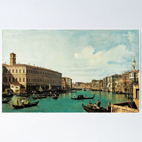 Item preview, The Grand Canal from the Ponte di Rialto - Canaletto designed and sold by brushandframes.